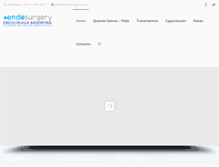 Tablet Screenshot of endocirugia.com.ar